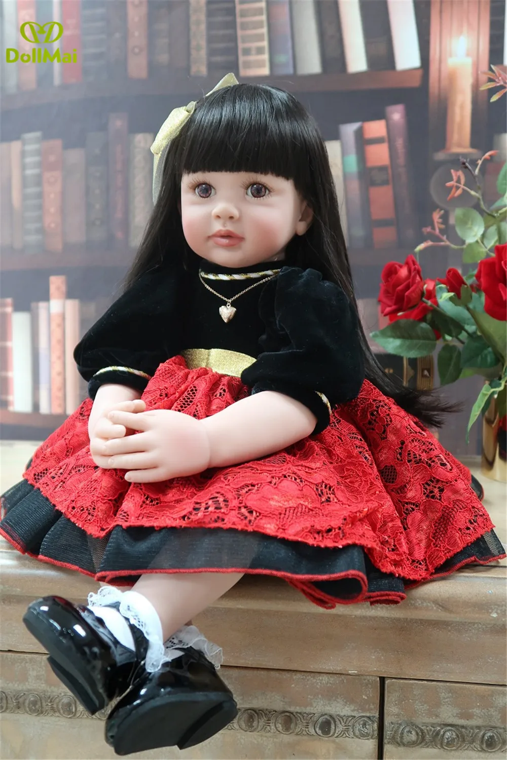 Noble princess girl Adoras кукла большая 2" 60 см reborn baby силиконовые виниловые Детские куклы игрушки Детский подарок платье bebe reborn