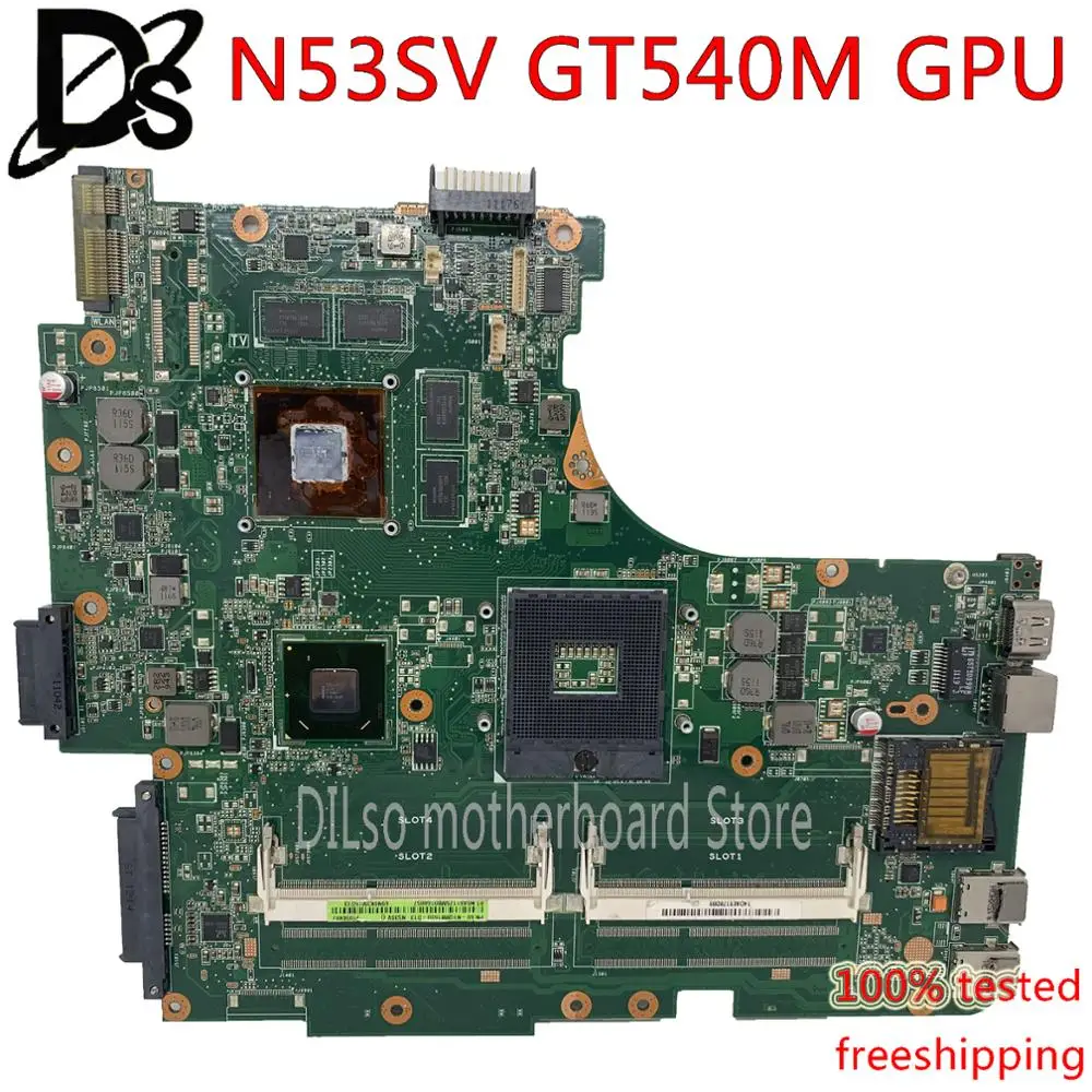 Материнская плата KEFU N53SV ASUS N53S N53SN N53SM материнская для ноутбука GT540M 1G
