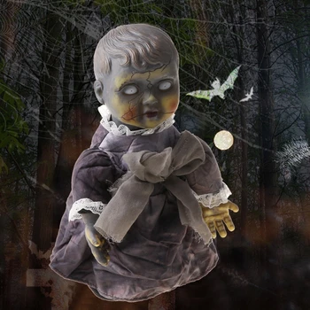 

Scary Electronic Glow Walking Ghost Baby Halloween Ghost Doll Voice-activated U2JC