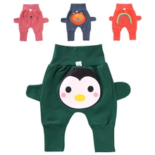Осенние детские штаны на подгузник штаны для мальчиков и девочек детские штаны милые штаны с рисунками животных для детей от 2 до 32 месяцев, Новинка