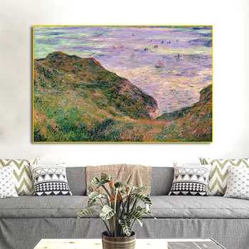 

Low Tide At Claude Monet Wall Pictures Posters Print Canvas Painting Calligraphy Decor Picture for Living Room Home Decor