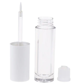 

2 Styles 5ml Mini Cosmetic Empty Eyelashes Lip Gloss Tube Mascara Eyeliner Vials Bottle Makeup Organzier Container With Brush