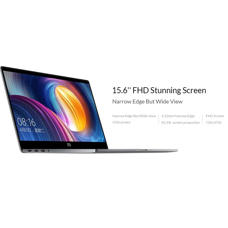 Xiaomi mi ноутбук Pro 15 6 дюймов Windows 10 Домашняя версия Intel Core I5 8250U четырехъядерный