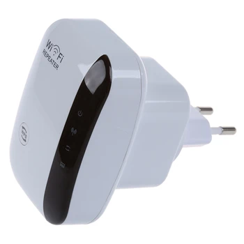 

Range Router Wireless-N Wifi Repeater 802.11N 300Mbps network EU Expander Plug White