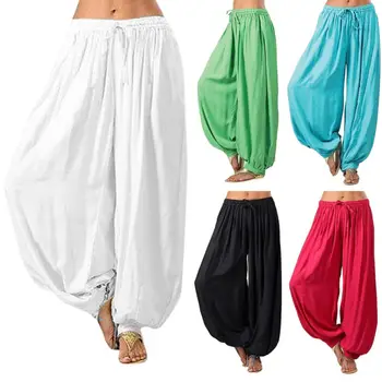 

Baggy Trouser 2020 Fashion New Pants Ladies Men Women Cotton Afghani Genie Dance Pants Indian Aladdin Trouser