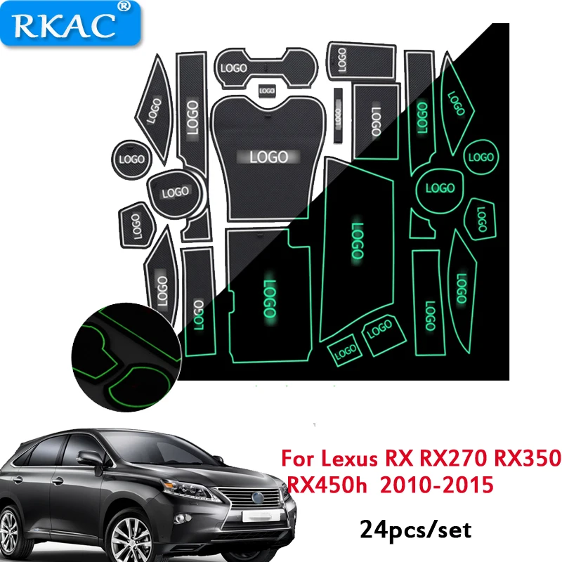 Для Lexus RX RX270 RX350 RX450h 2010- слот-коврик для двери автомобиля Противоскользящие коврики резиновые коврики подставки под стакан пыль ворота Слот коврики
