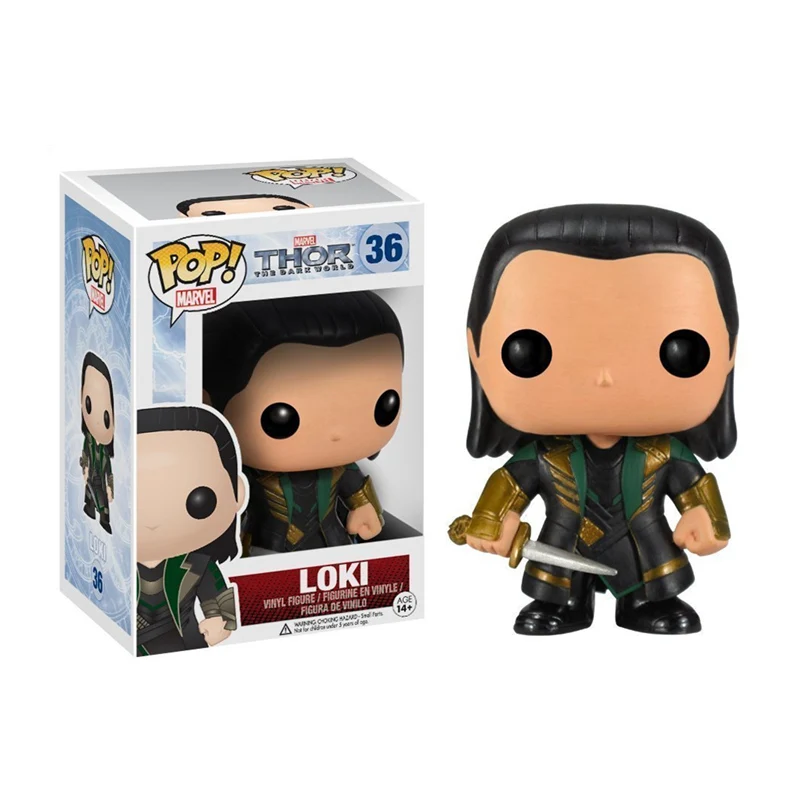 FUNKO POP The Avengers 4 Endgame Тор: Ragnarok Loki Hela VALKYRIE фигурки Модель Куклы Игрушки для подарки на день рождения - Цвет: 36 with box