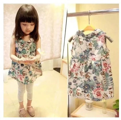 

2018 Korean-style Girls’ Summer Clothing New Style Childrenswear Baby CHILDREN'S Shirt GIRL'S Shirt Tops Full Body Dress Fashion