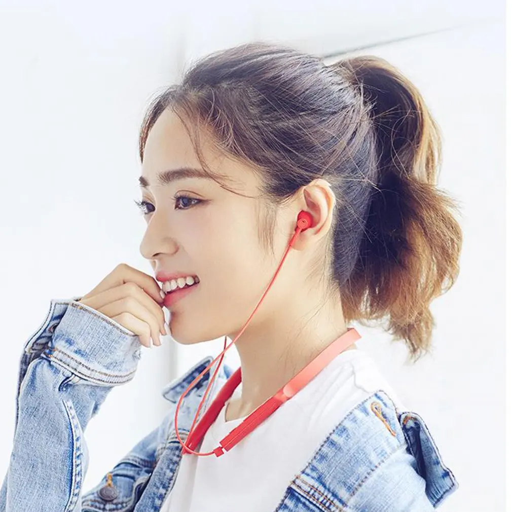 Новинка Xiao mi воротник Bluetooth гарнитура Молодежная версия новые шейные спортивные наушники Быстрая зарядка mi беспроводные наушники D5