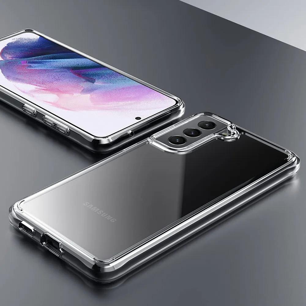 Luxury Hybrid Clear Hard Case For Samsung Galaxy S21 S20 Note20 Ultra Note10 Pro Plus Shockproof  Case Cover For Note 20 10 9 8