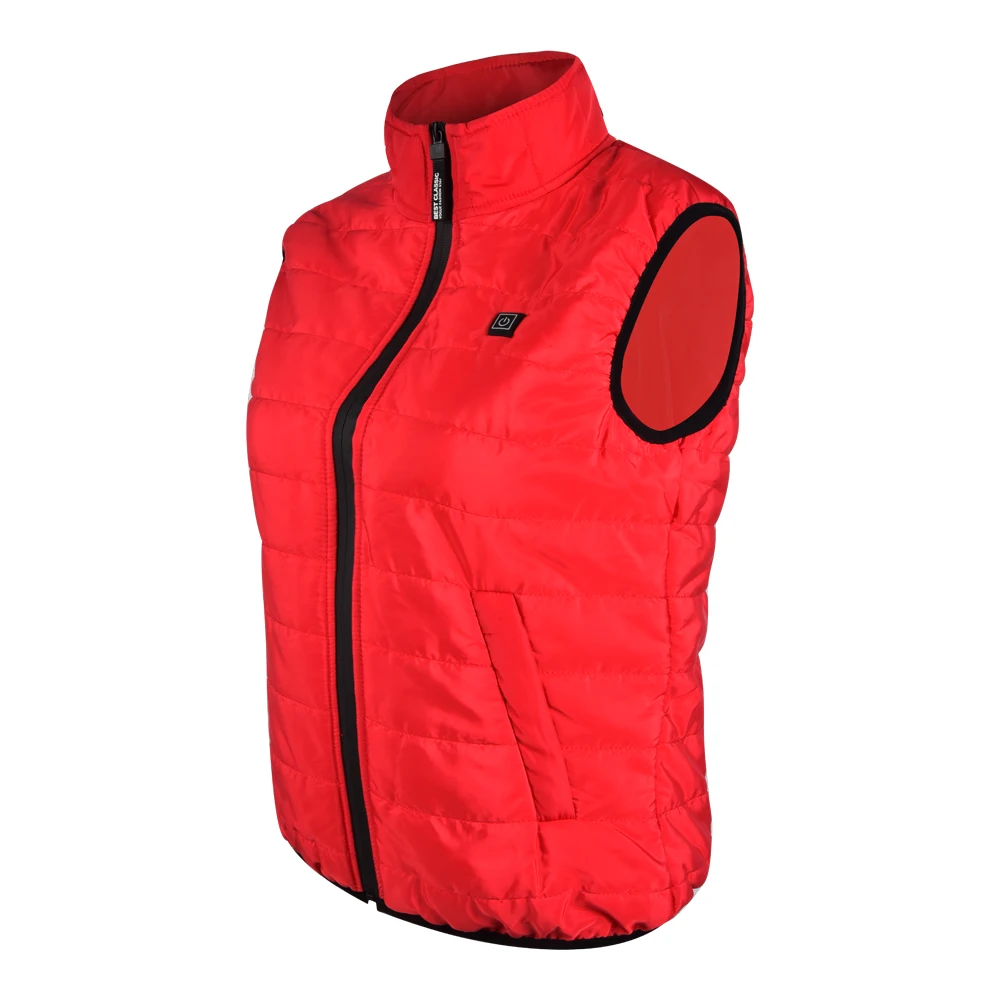 Высокое качество, Женский USB Инфракрасный нагревательный жилет, гибкая электрическая тепловая куртка, женский зимний теплый жилет, женская одежда с подогревом D25