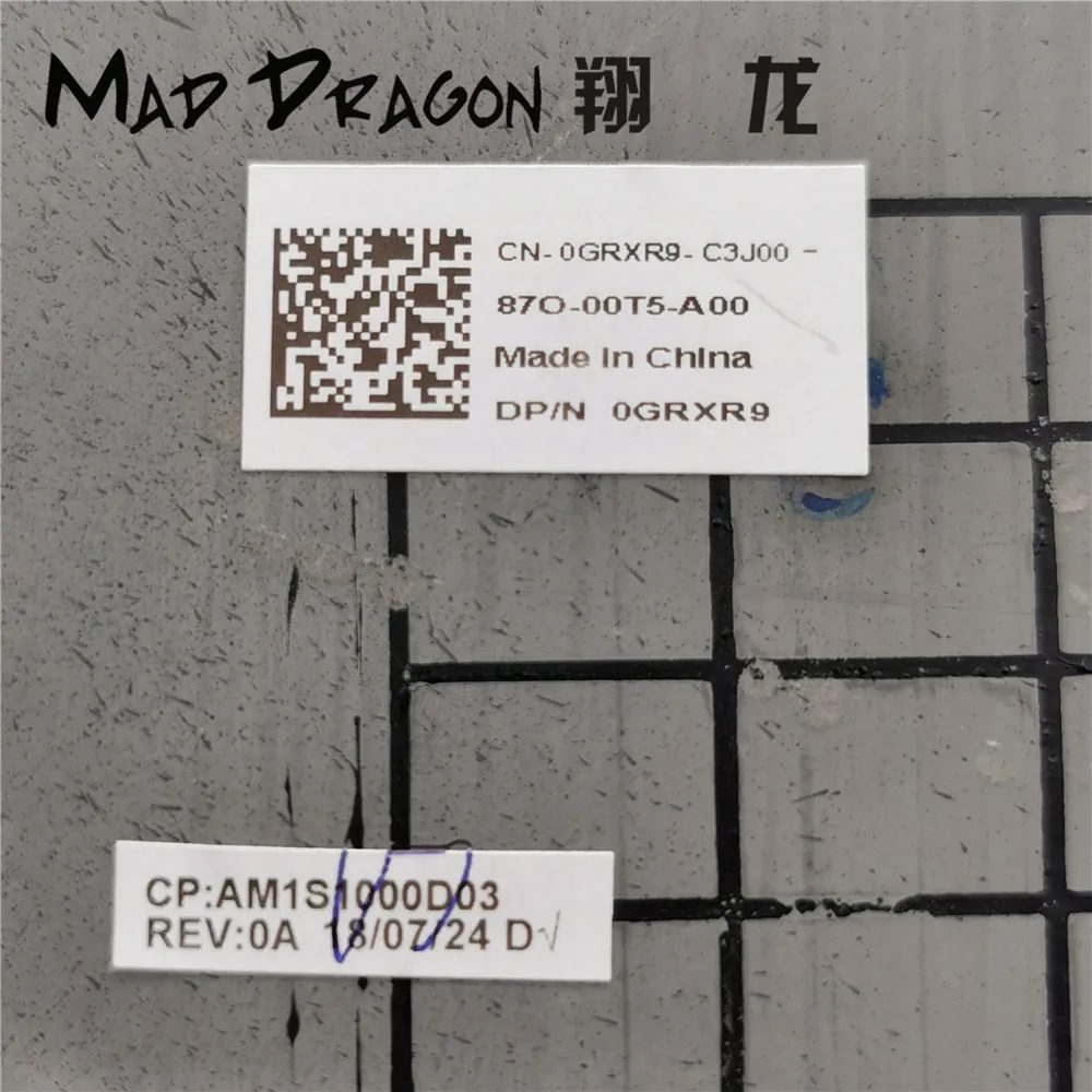 Бренд MAD DRAGON, новинка, ЖК-задняя крышка, верхняя оболочка, крышка экрана для Dell Latitude 7480 E7480, ЖК-крышка AM1S1000D02 GRXR9 0GRXR9