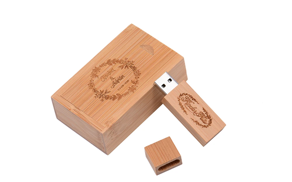 JASTER USB 2,0 Клен деревянный usb+ Подарочная коробка usb флэш-накопитель 4 ГБ 8 ГБ 16 ГБ 32 ГБ 64 ГБ(более 10 шт бесплатный логотип) свадебные подарки