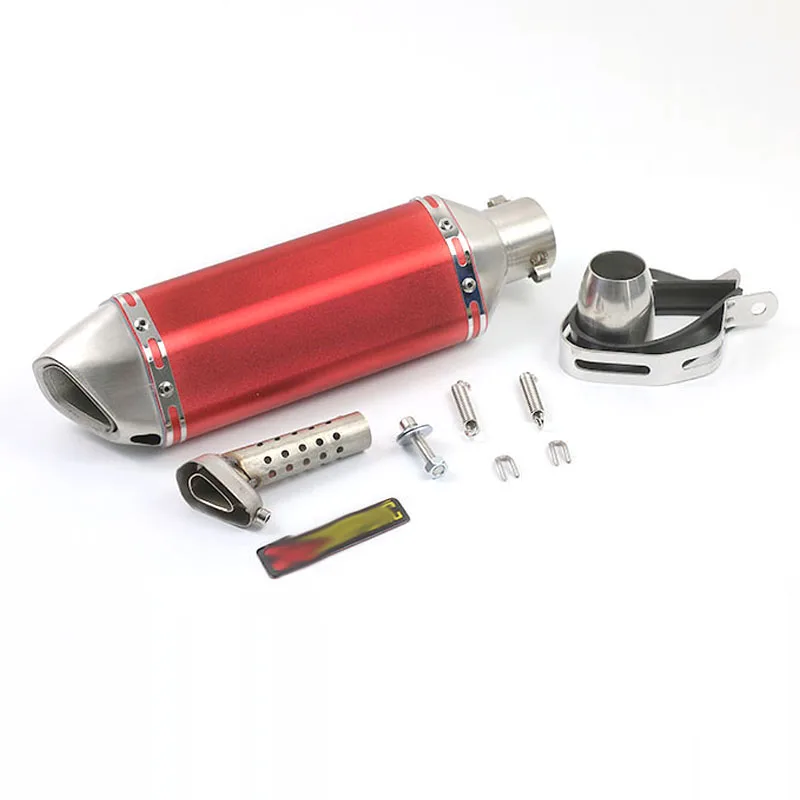 Sticker 36-51 мм Универсальный мотоцикл Akrapovic выхлопная Модифицированная глушитель труба скутер питбайк грязь Мотокросс для Yamaha R1 ER6N CBR250R - Цвет: Sticker