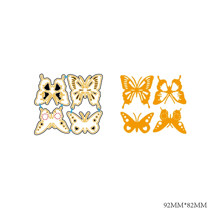 

ZhuoAng butterfly Cutting Dies for Card Making DIY Scrapbooking Photo Album Decoretive Embossing Stencial