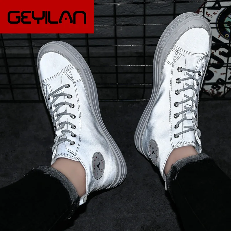 

Daredevil Chameleon Reflective High-top Board Shoe 2019 Summer New Style MEN'S SHOES Canvas Korean-style Sports Casual Trendy Sh
