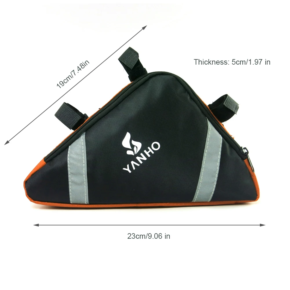 Велосипедная сумка с треугольной рамой на молнии водонепроницаемая под трубу