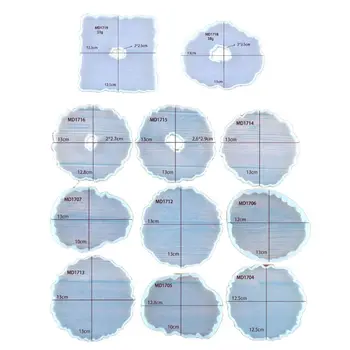 

Large Irregular Wave Round Coaster Mold Cup Mat Silicone Resin Mold Epoxy Resin Cement Casting Jewelry Making Art Tools