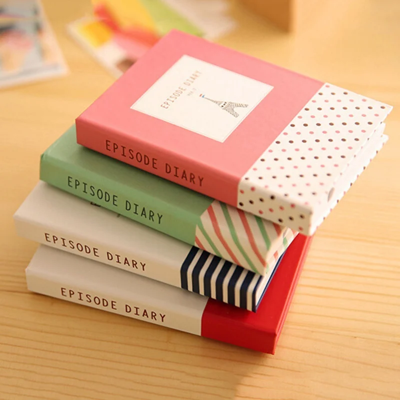 Creative Notepad Sticky Notes Kawaii Eiffel Tower Memo Book Diary Notebook with Pen Office School Supplies Random Color
