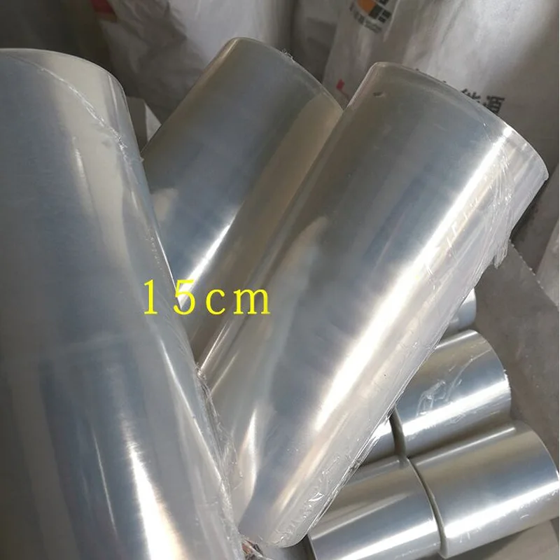 2 Roll /200 Meters PE Environment-friendly Wrapping Film Baling Film Packing Takeaway Sealing Plastic Wrap thickness 0.015mm 2