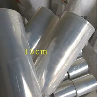 2 Roll /200 Meters PE Environment-friendly Wrapping Film Baling Film Packing Takeaway Sealing Plastic Wrap thickness 0.015mm 2