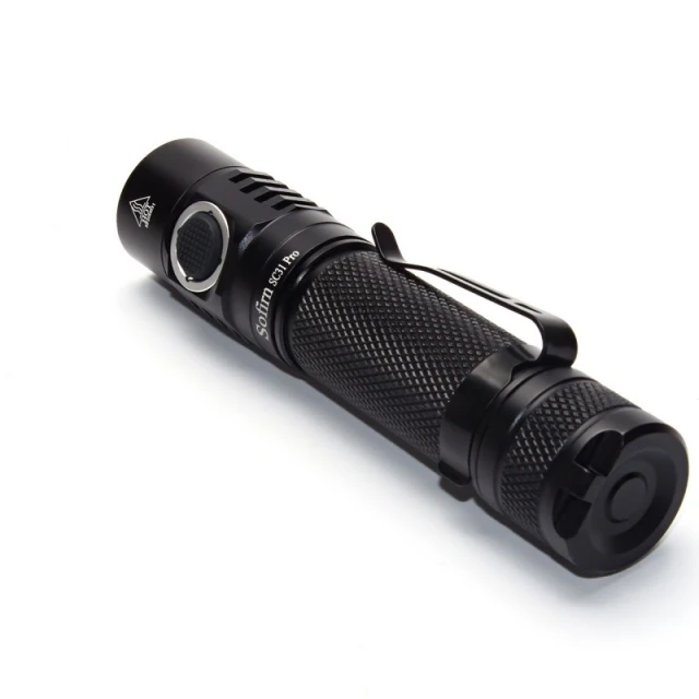 Мощный светодиодный фонарик Sofirn SC31 Pro 6500K перезаряжаемый от USB 18650 лм тактический