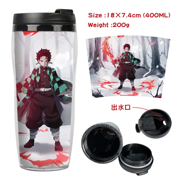 Аниме Demon Slayer Kimetsu no Yaiba Kamado Tanjirou кружка кофейная чашка космическая бутылка пластиковая бутылка для воды для мальчиков и девочек школьный подарок - Цвет: Style 27