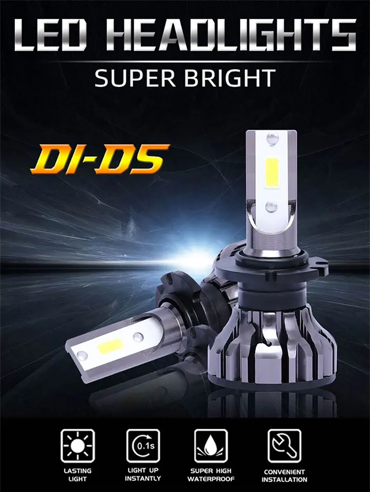 Farol do Carro Luz de Nevoeiro Mini Canbus Lâmpada D2s D2r D2c D3s D4s D5s 35 w 6500 k 6000lm Automotivo Carro 2 Pçs Estilo Led D1s 2 d1s d2s d2r d2c d3s d4s d5s