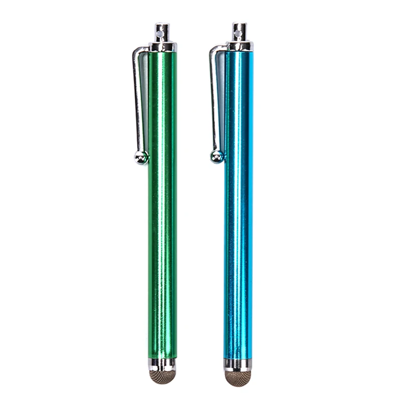 Universal Metal Mesh Micro Fiber Tip Touch Screen Stylus Pen For Samsung Smart Phone Pads Tablets Touch Pen Random Color