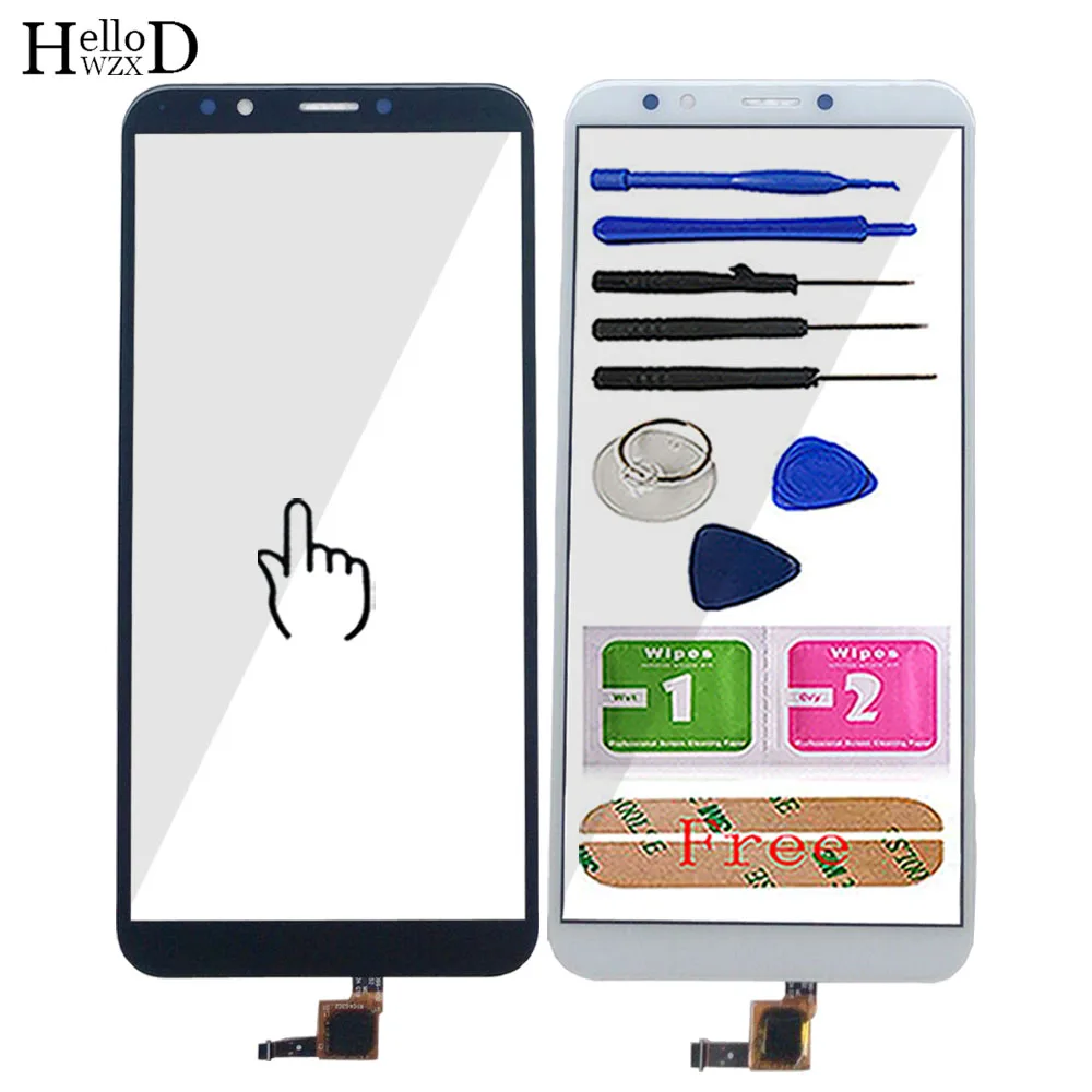 Сенсорный экран для Huawei Y7 2018 / Prime Pro дигитайзер панель Сенсорное стекло объектив