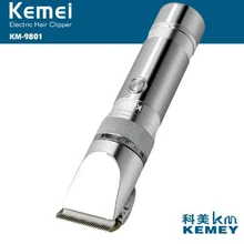 Kemei электрический триммер для волос, KM-9801, мягкие волосы, Машинка для стрижки волос, электрическая машинка для стрижки волос, машинка для стрижки волос, перезаряжаемая, низкий уровень шума