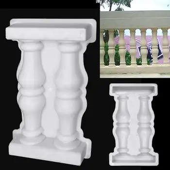 

50cm Buildings Fence Paving Molds Double Concrete Mold Roman Column Mold DIY Balcony Garden Pool Cement Railing Plaster
