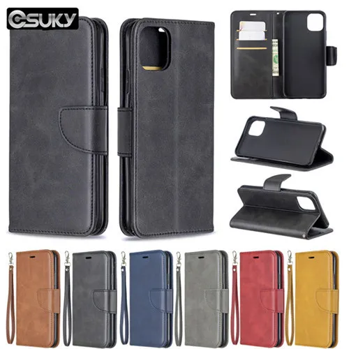 

Leather flip cover for Huawei Y9 Y7 Y6 Y5 Huawei Y9 Prime Y7 Prime PU leather case cover pure Red Gray Yellow bracket phone case