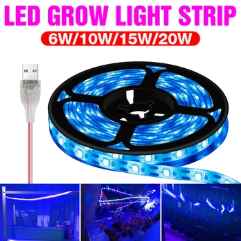 

Full Spectrum LED Grow Light 1M-3M USB Flexible Tape Phyto Lamps 5V LED Plant Lights For Indoor Hydroponic Flower Seed Fitolampy