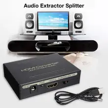 HDMI к HDMI аудио L/R SPDIF аудио разветвитель 4k HD ТВ волокно 5,1 красный белый аудио экстрактор конвертер аудио видео синхронизация