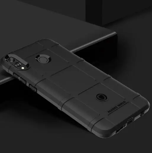 Роскошный противоударный чехол для huawei honor 8X силиконовый бампер чехол для huawei honor 8X чехол - Цвет: Black