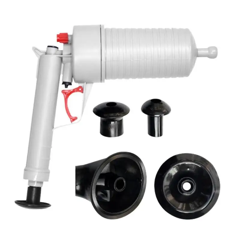 

Portable Air Power Sewer Pipe Blockage Dredge Gun High Pressure Manual Sink Plunger Opener Drain Cleaner Pump Tool For Bathroom