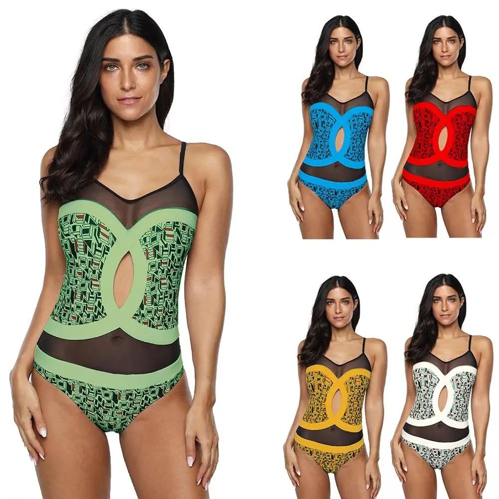 Купальники женские сексуальные комплекты бикини цельный купальник размера плюс купальный костюм с пуш-ап Пляжная одежда размер S-5XL