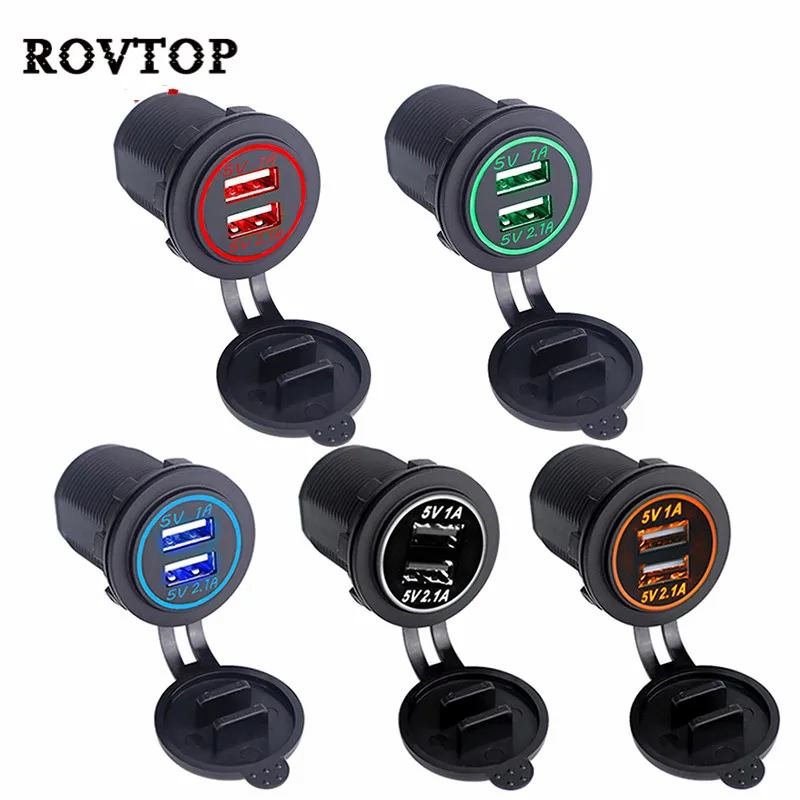 

1pc Cigarette Lighter Socket 12V Waterproof Car Boat Motorcycle Cigarette Lighter Sockets Power Plug Outlet Cigarette Lighter #2