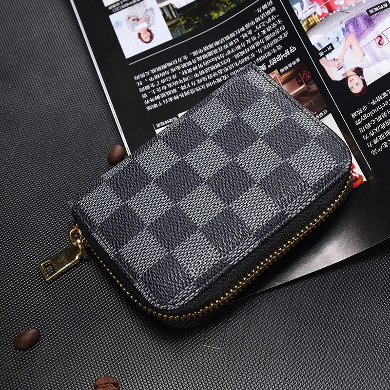 

2019 New Credit Card Holder waterproof plastic card sets Multicolor Business card pack Bus card ladies purse men plaid Wallet