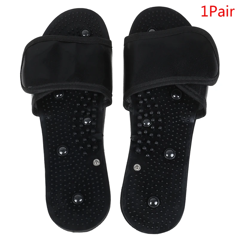 1Pair Electrode Massage Slipper Physiotherapy Tens Acupuncture Therapy Body Foot Relaxing Massager Machine Rubber Slippers