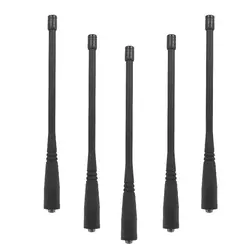 FFYY-5Pcs Dual Band Sma-17 см Длина антенна для Baofeng Uv-5R Uv-82 Gt-3 Uv-9R плюс иди и болтай Walkie Talkie