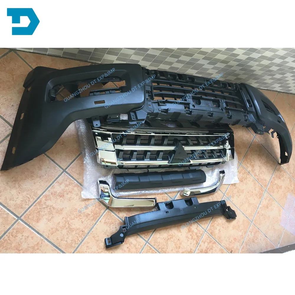 front bumper guard for pajero front license board for montero new face 6405a189ha