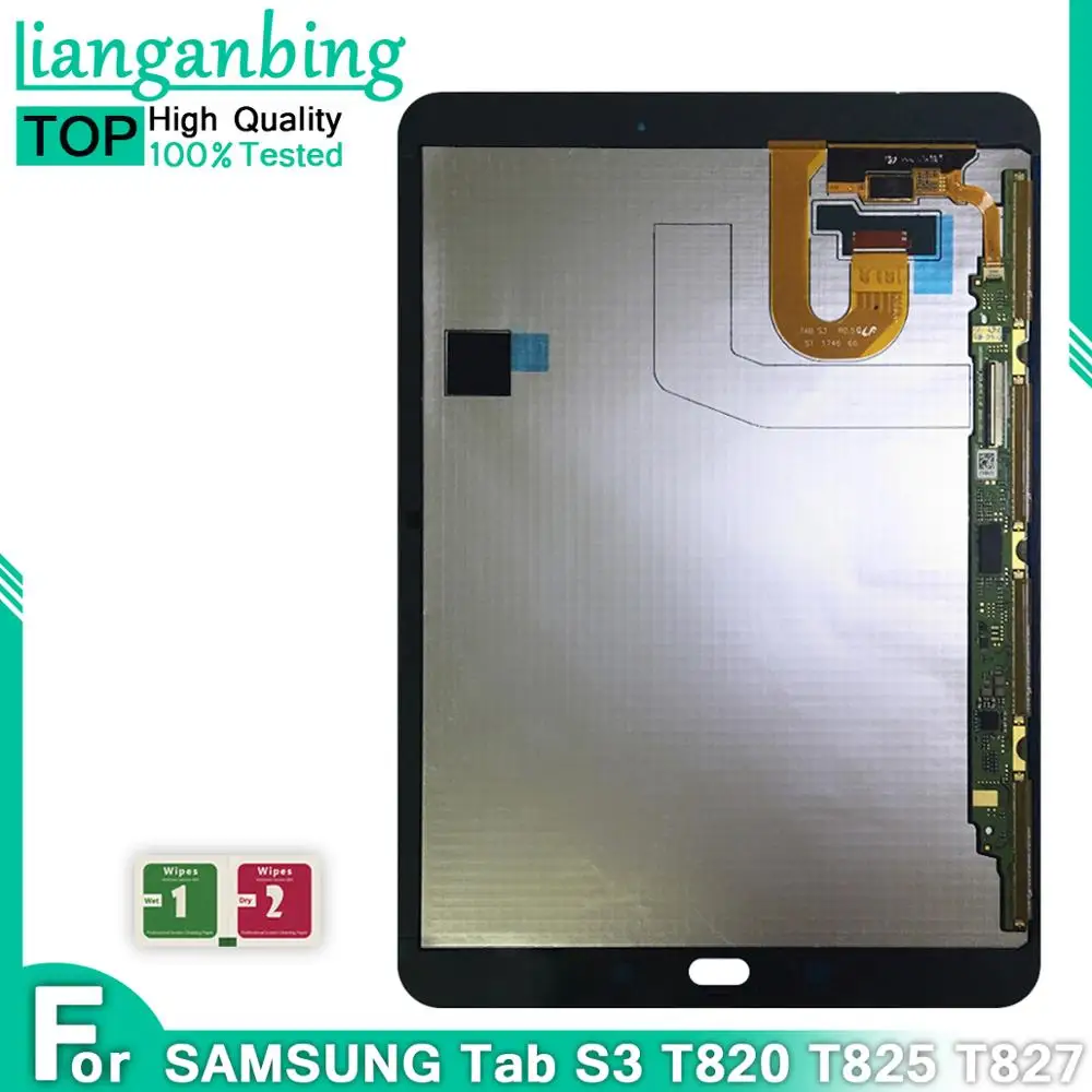 100% ЖК дисплей Tab S3 9 7 2017 T820 T825 T827 сенсорный экран дигитайзер датчики в сборе
