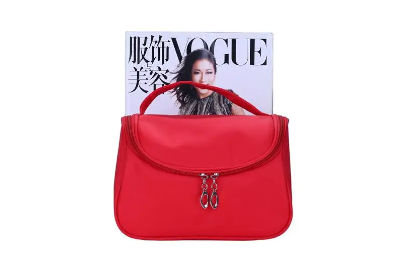 Women Cosmetic Bag Nylon Waterproof Makeup Organizer Bag Large Capacity Portable Makeup Bag Multifunctional Storage