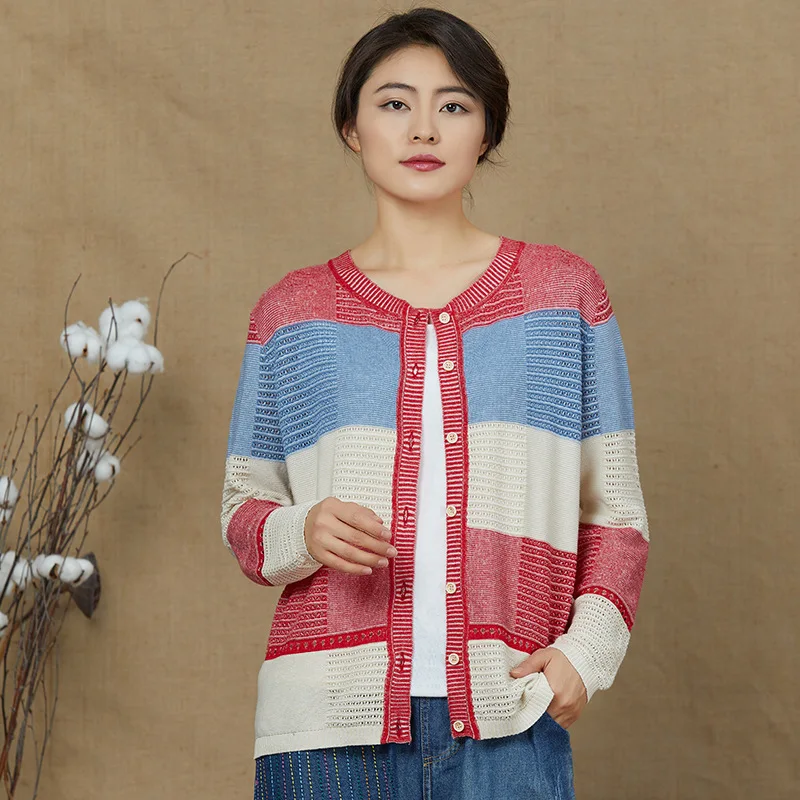 

2019 Knitted Cardigan Women Long Sleeve Autumn New O-neck Loose Sweater High Quality Femme Cardigan Lazy Sweater Knitwear Casual