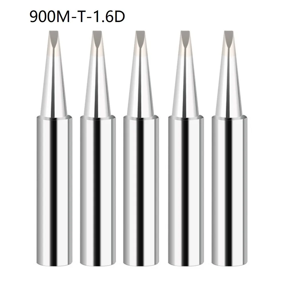 5Pcs 900M-T Copper Soldering Iron Tips IS/I/B/K/SK/2.4D/3.2D/1C/2C/3C/4C Lead-Free Welding Tips Head welding electrodes