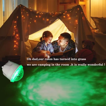 

led two-in-one usb high-definition night light projection light stage laser lamp crystal magic ball lights