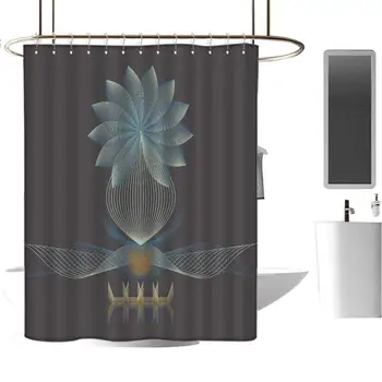 

Elegant Rustic Shower Curtain Farmhouse Bathroom Decor