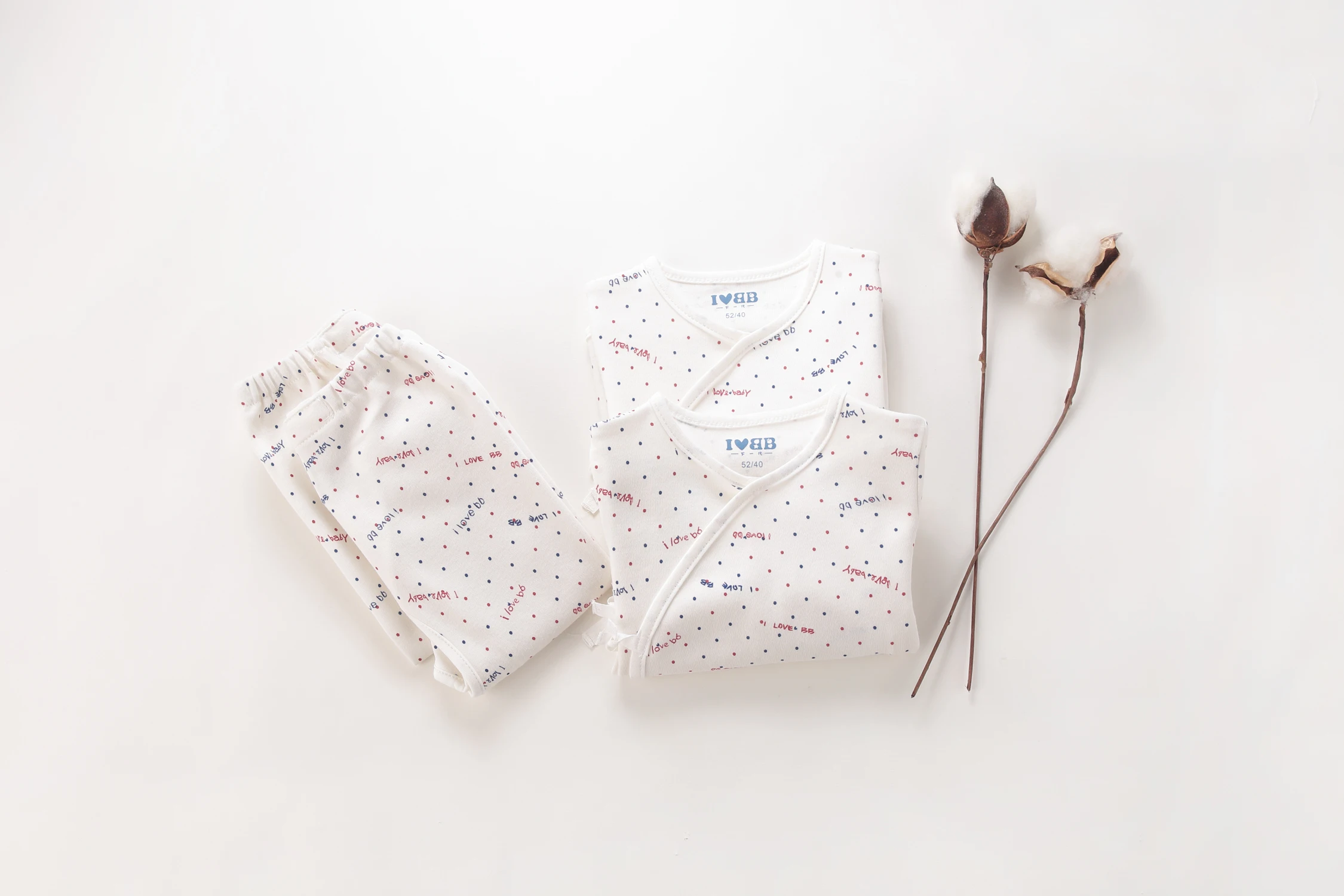 2 set Beige 2 комплекта; Пижама для новорожденных; Комплект для сна для малышей; Хлопковая пижама для мальчиков и девочек 0-6 месяцев - Цвет: 2 set Beige